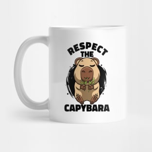 Respect The Capybara Lover Rodent Cute Animal Funny Capybara Mug